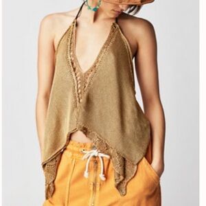 Free People Liquid Gold Top Never Worn